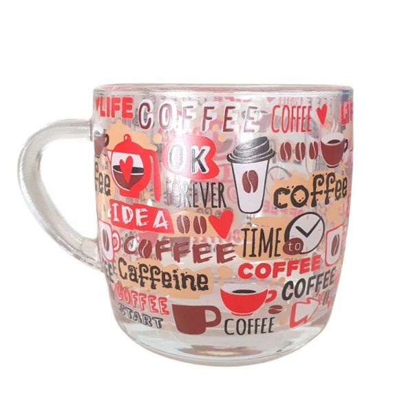 Mug for tea 300ml. art 2134-D "Coffee" (circle)